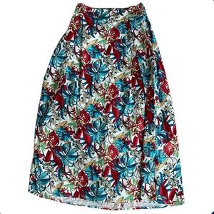Columbian Tropical Print maxi skirt